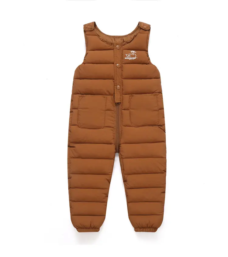 Black Padded Infant Jumpsuit with Suspenders Medium — feature 17