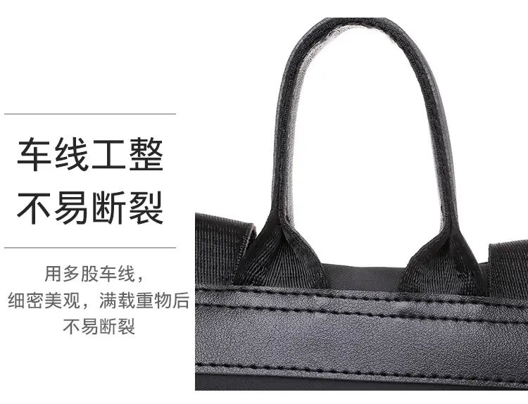 Black Ethnic Crossbody Backpack Women's Oxford Cloth Multi-Functional — feature 9