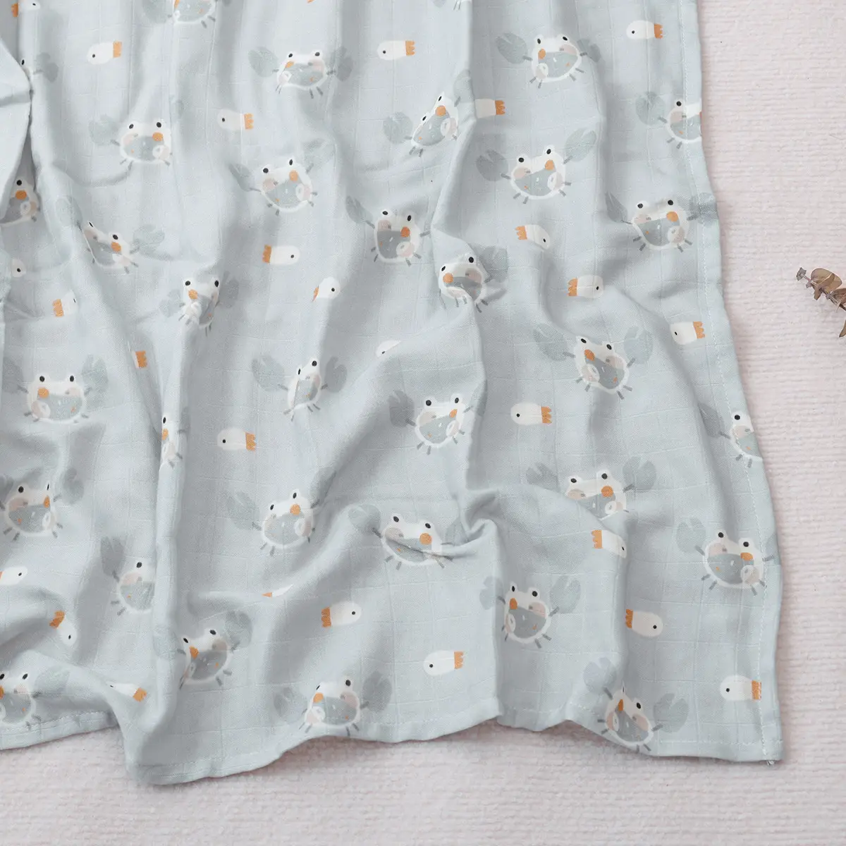 Baby Gauze Wrap Blanket 120x110 Swaddle Set - Image 6