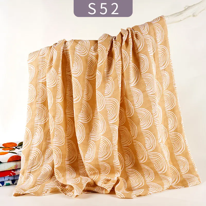 Baby Gauze Wrap Blanket 120x110 Swaddle Set - Image 8