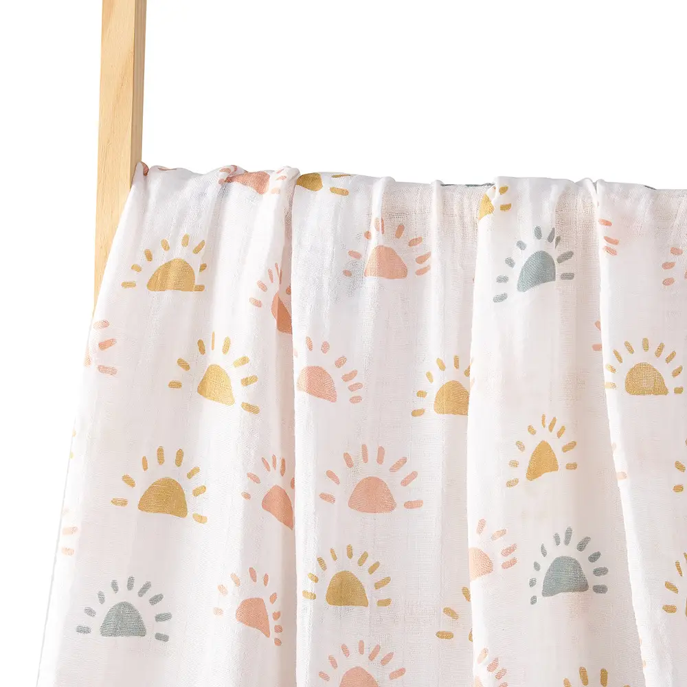 Baby Gauze Wrap Blanket 120x110 Swaddle Set - Image 12