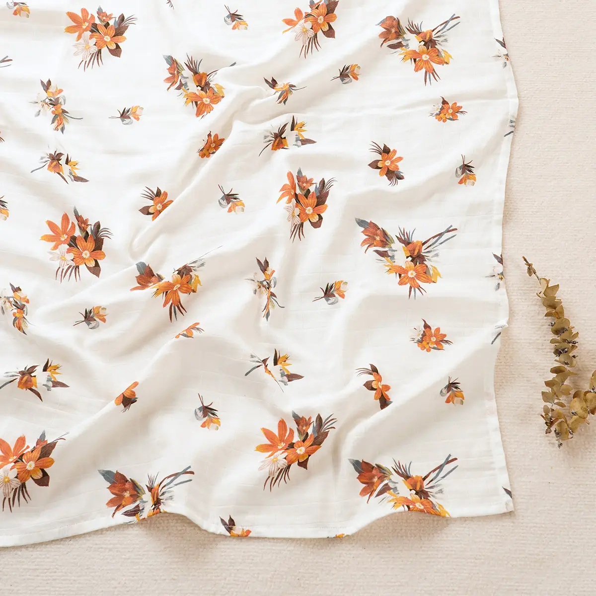 Baby Gauze Wrap Blanket 120x110 Swaddle Set - Image 2