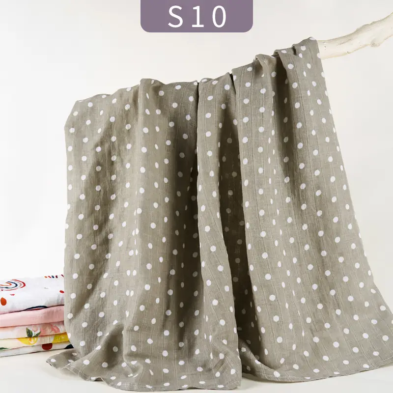 Baby Gauze Wrap Blanket 120x110 Swaddle Set - Image 15