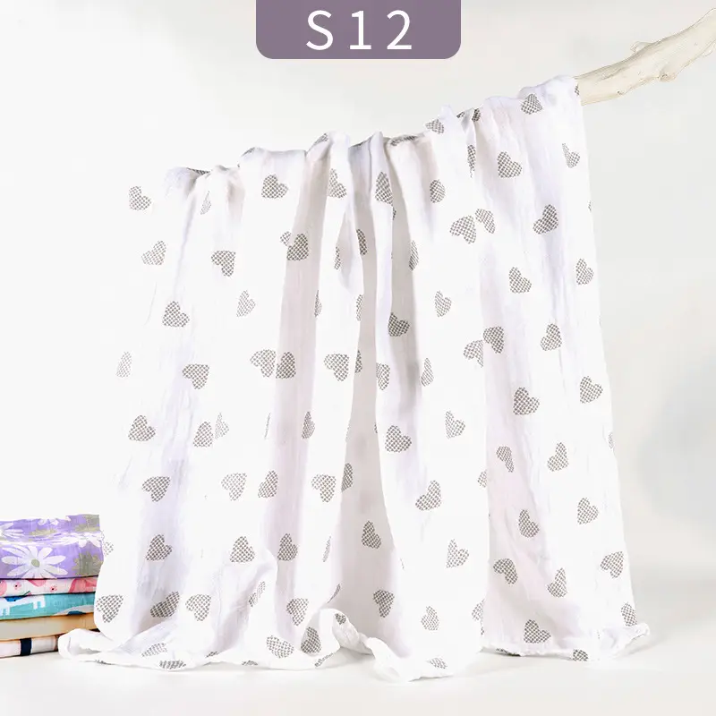 Baby Gauze Wrap Blanket 120x110 Swaddle Set - Image 16