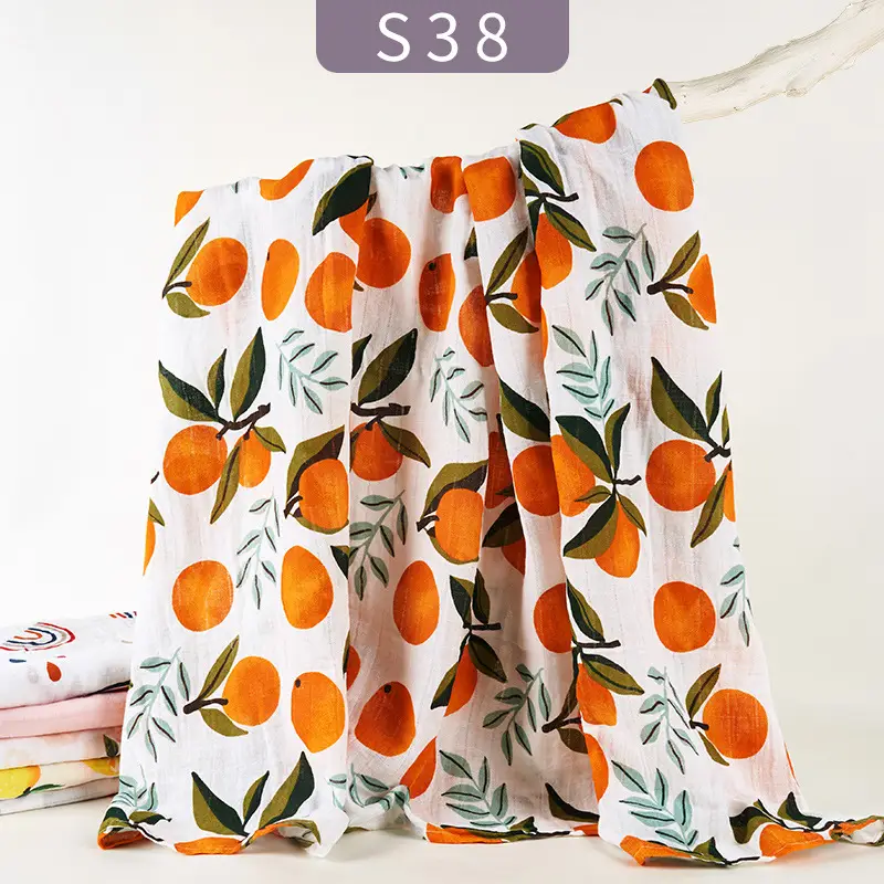 Baby Gauze Wrap Blanket 120x110 Swaddle Set - Image 21