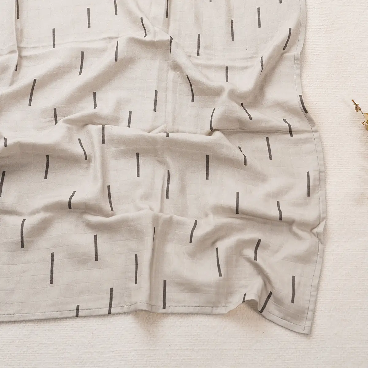 Baby Gauze Wrap Blanket 120x110 Swaddle Set - Image 4