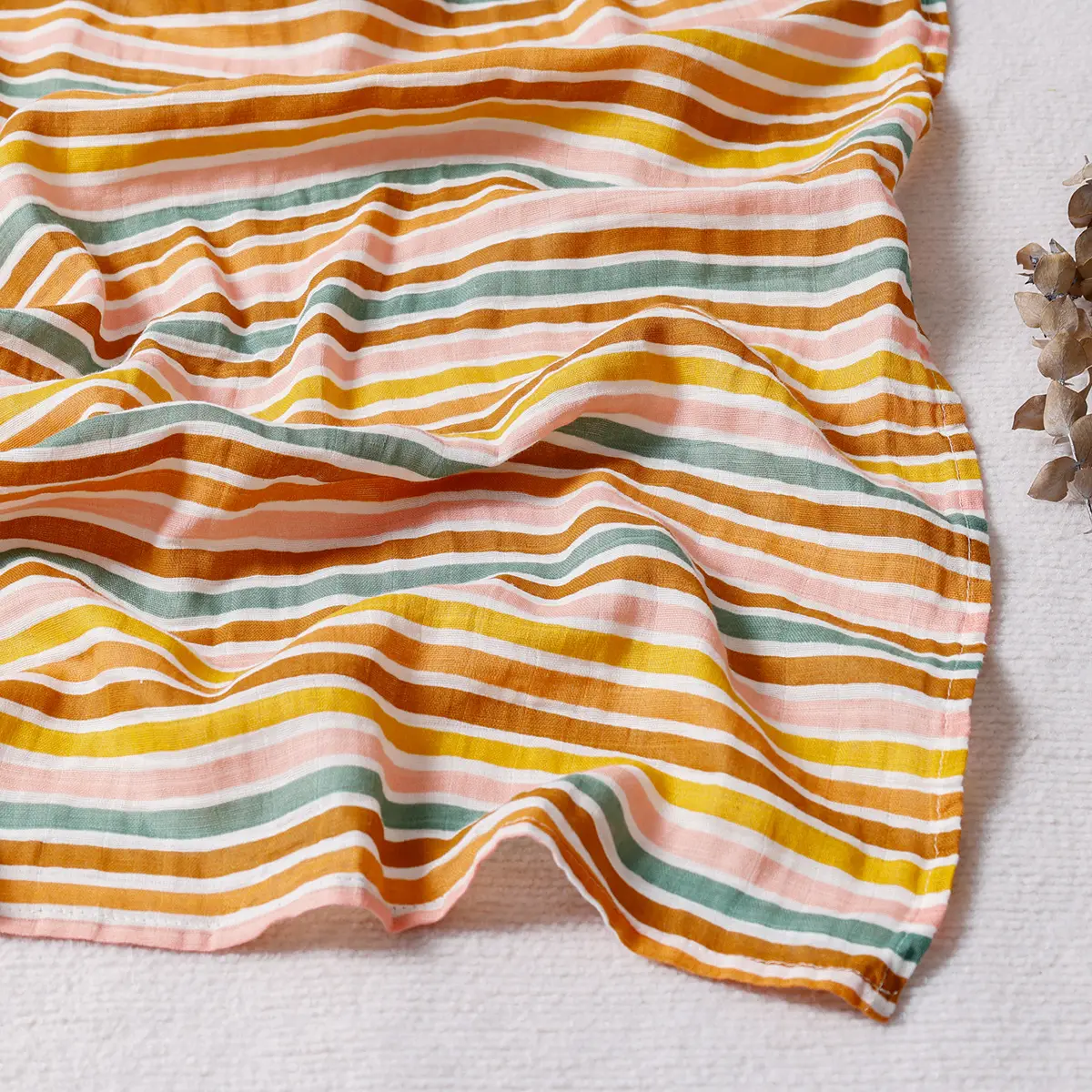Baby Gauze Wrap Blanket 120x110 Swaddle Set - Image 33