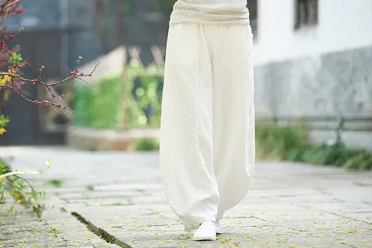 Japanese 2024 Cotton Linen Loose Trousers Zen Women — feature 30