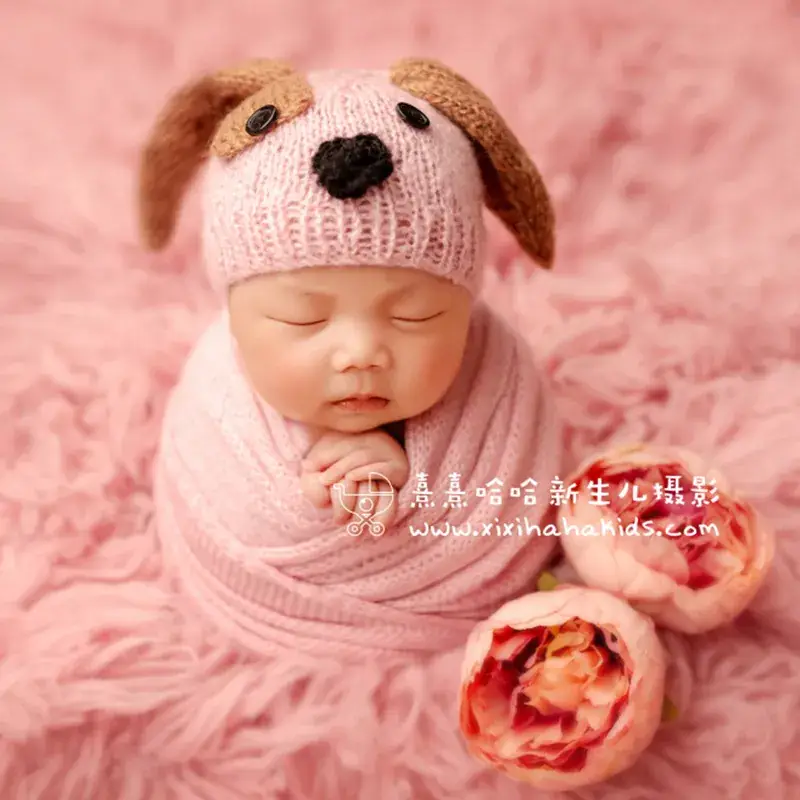 Baby Unicorn Crocheted Hat Blue White - Image 4