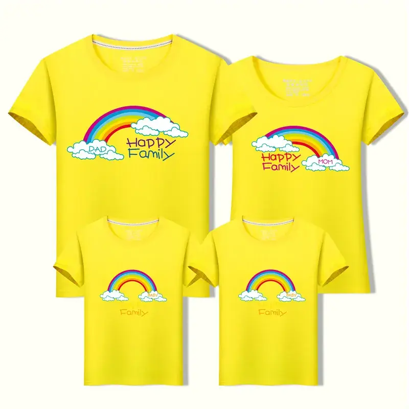 In-laws Family T-Shirt Set Orange Rainbow Cotton - Image 11