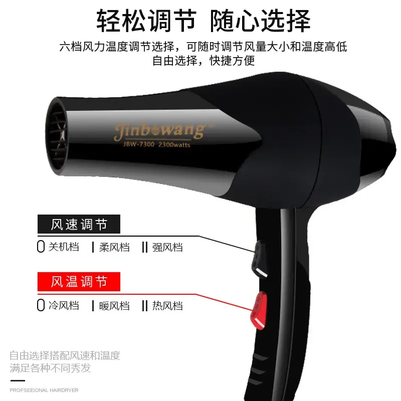 Jinbo Wang Hair Dryer Cold Hot Wind 3000ml
