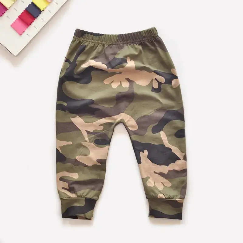 Baby Cotton Mosquito-Proof Camouflage Pants Grey - Image 4