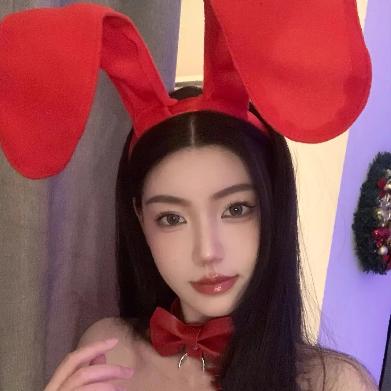 Black Lace Rabbit Ears Headband for Girls Party Dance - Image 16