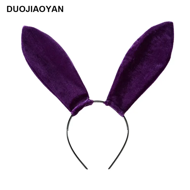 Black Lace Rabbit Ears Headband for Girls Party Dance - Image 25