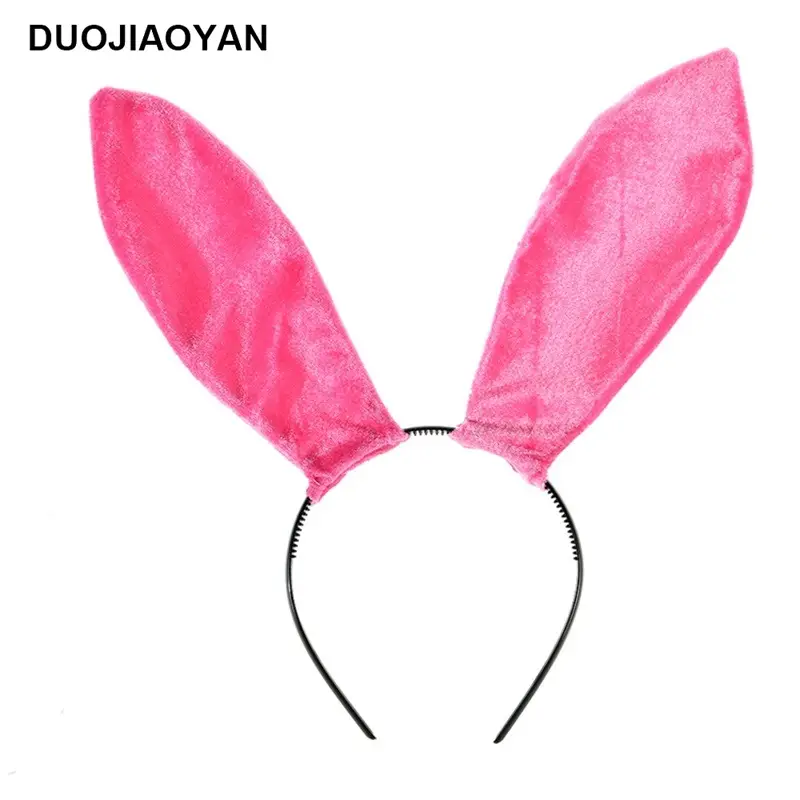 Black Lace Rabbit Ears Headband for Girls Party Dance - Image 27