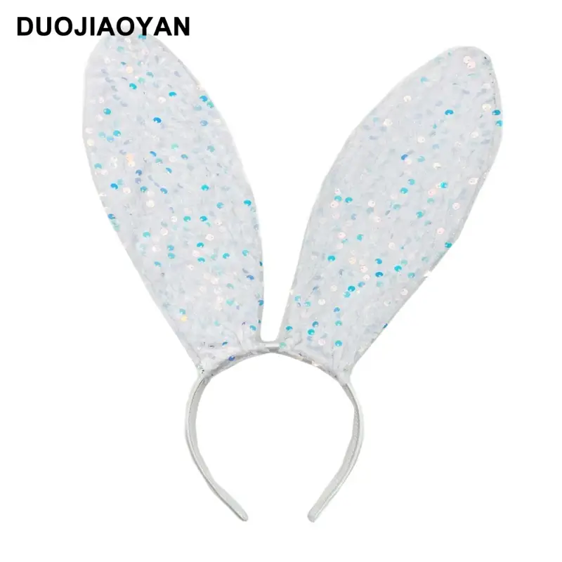 Black Lace Rabbit Ears Headband for Girls Party Dance - Image 42
