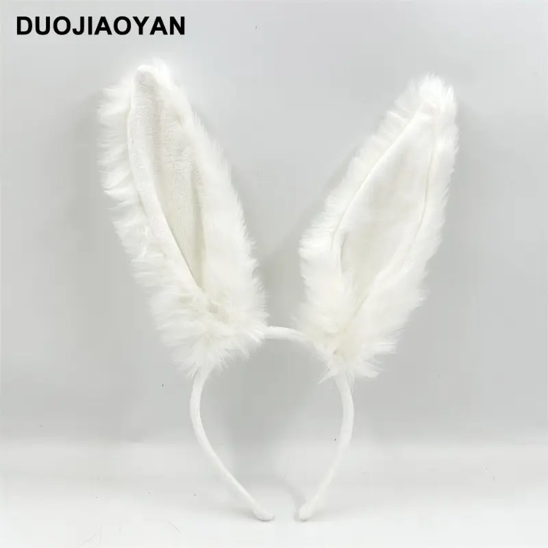 Black Lace Rabbit Ears Headband for Girls Party Dance - Image 49