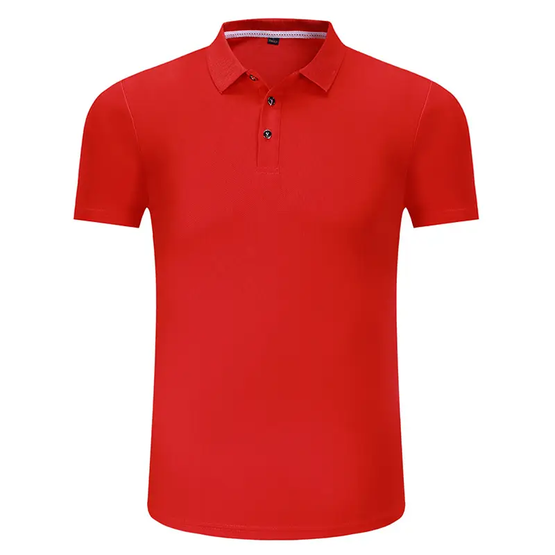 White Unisex Polo Shirt with Logo Collar - Image 2