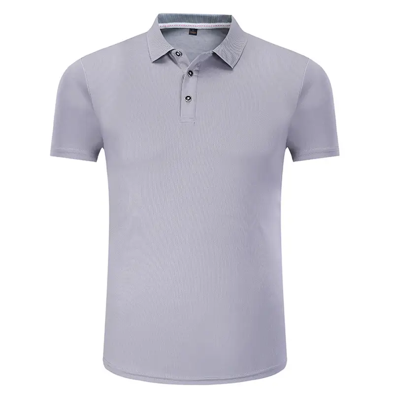 White Unisex Polo Shirt with Logo Collar - Image 3