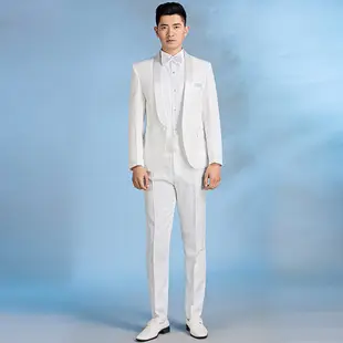 Men's White Chorus Shirt with Bow Tie Slim Fit — feature 17