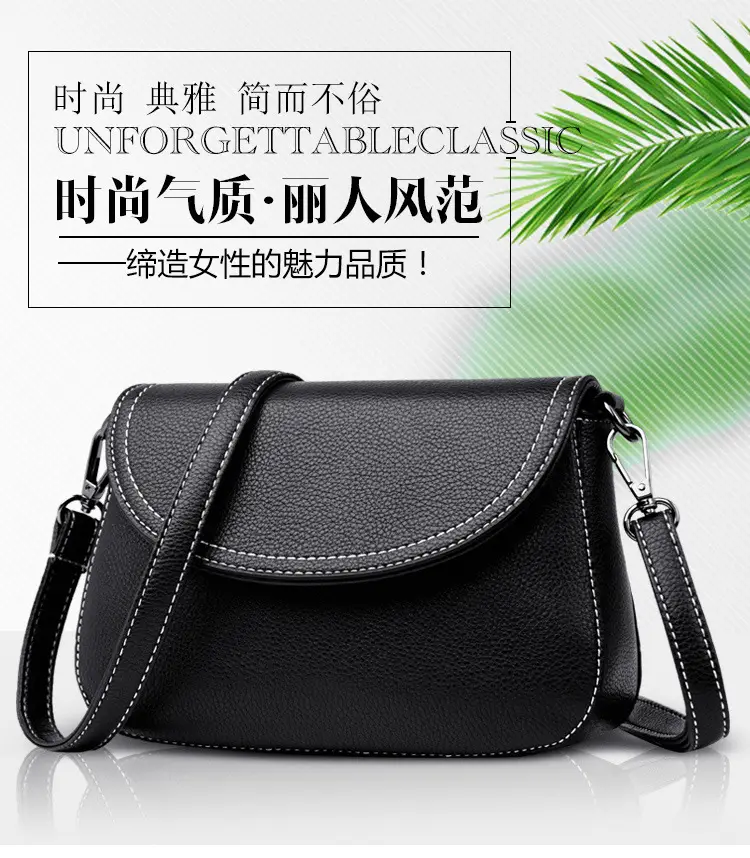 Women's Small Crossbody Bag Grey Soft Leather 2025 — feature 1