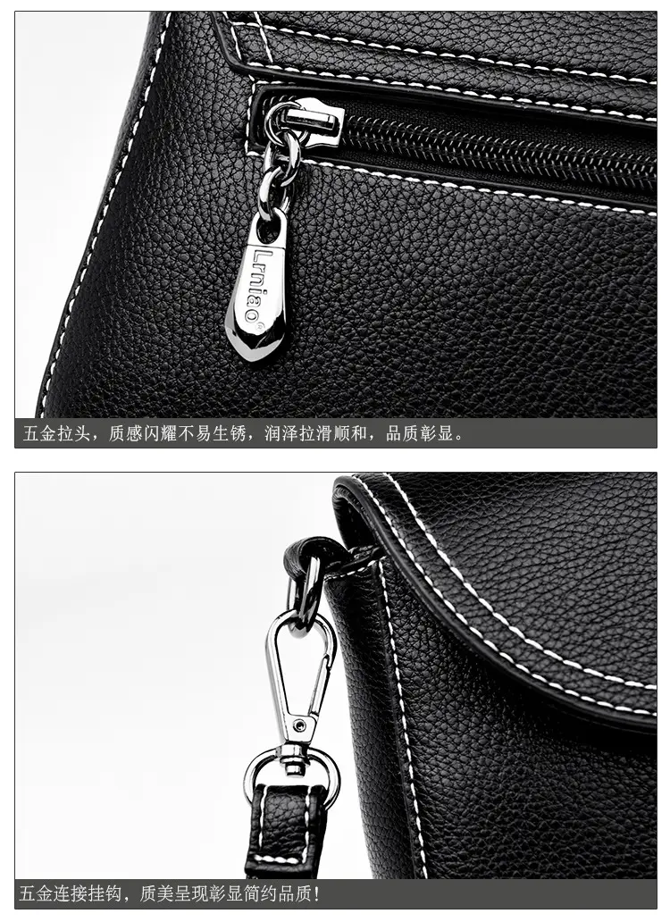 Women's Small Crossbody Bag Grey Soft Leather 2025 — feature 12