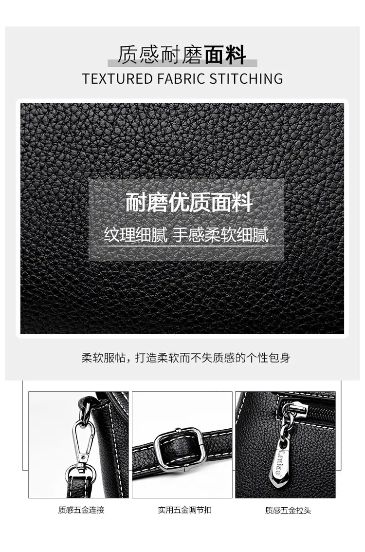 Women's Small Crossbody Bag Grey Soft Leather 2025 — feature 3