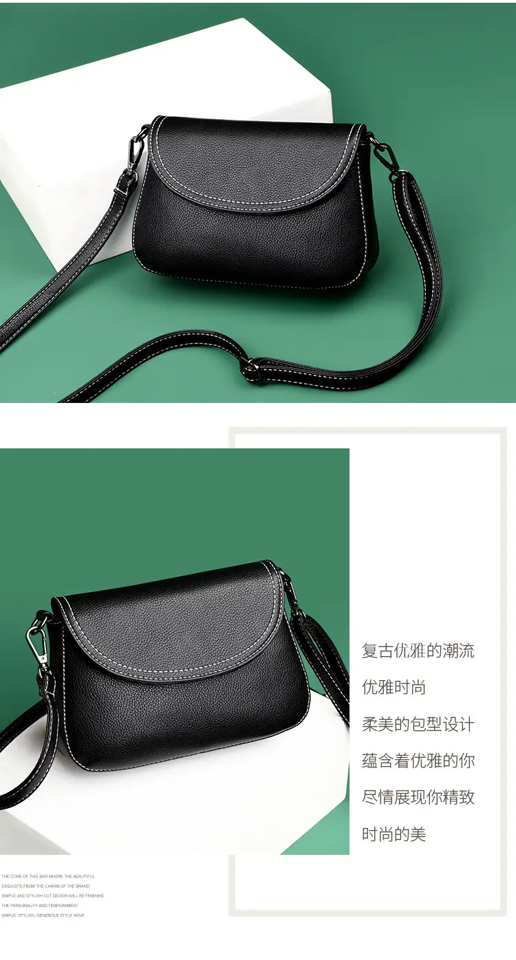 Women's Small Crossbody Bag Grey Soft Leather 2025 — feature 4