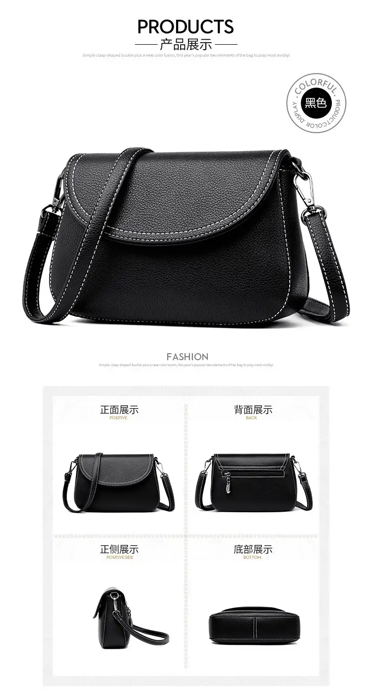 Women's Small Crossbody Bag Grey Soft Leather 2025 — feature 8