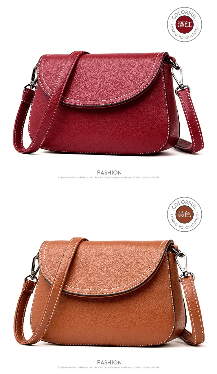Women's Small Crossbody Bag Grey Soft Leather 2025 — feature 9