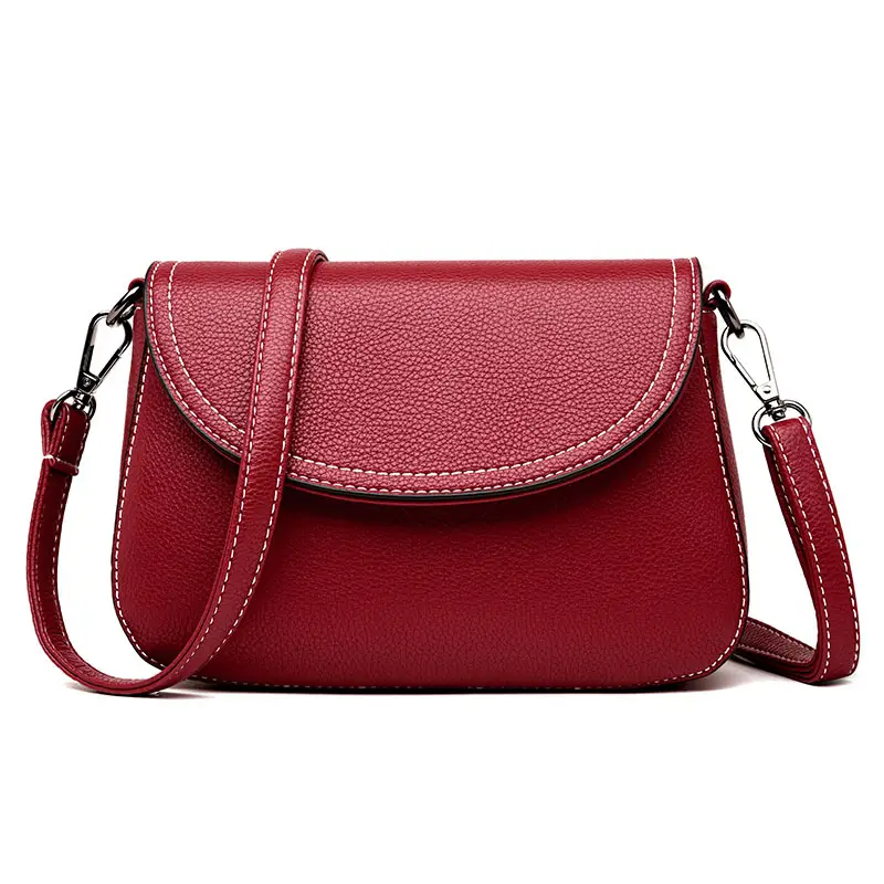 Women's Small Crossbody Bag Grey Soft Leather 2025 - Image 2