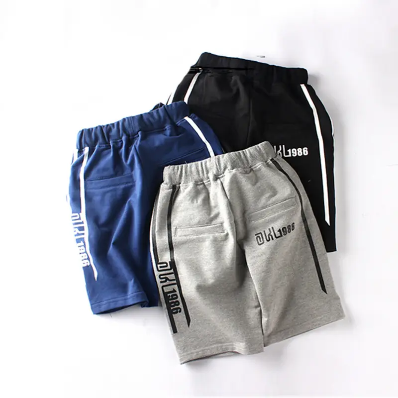 2023 Summer Korean Boys Cotton Shorts Black Blue - Image 13