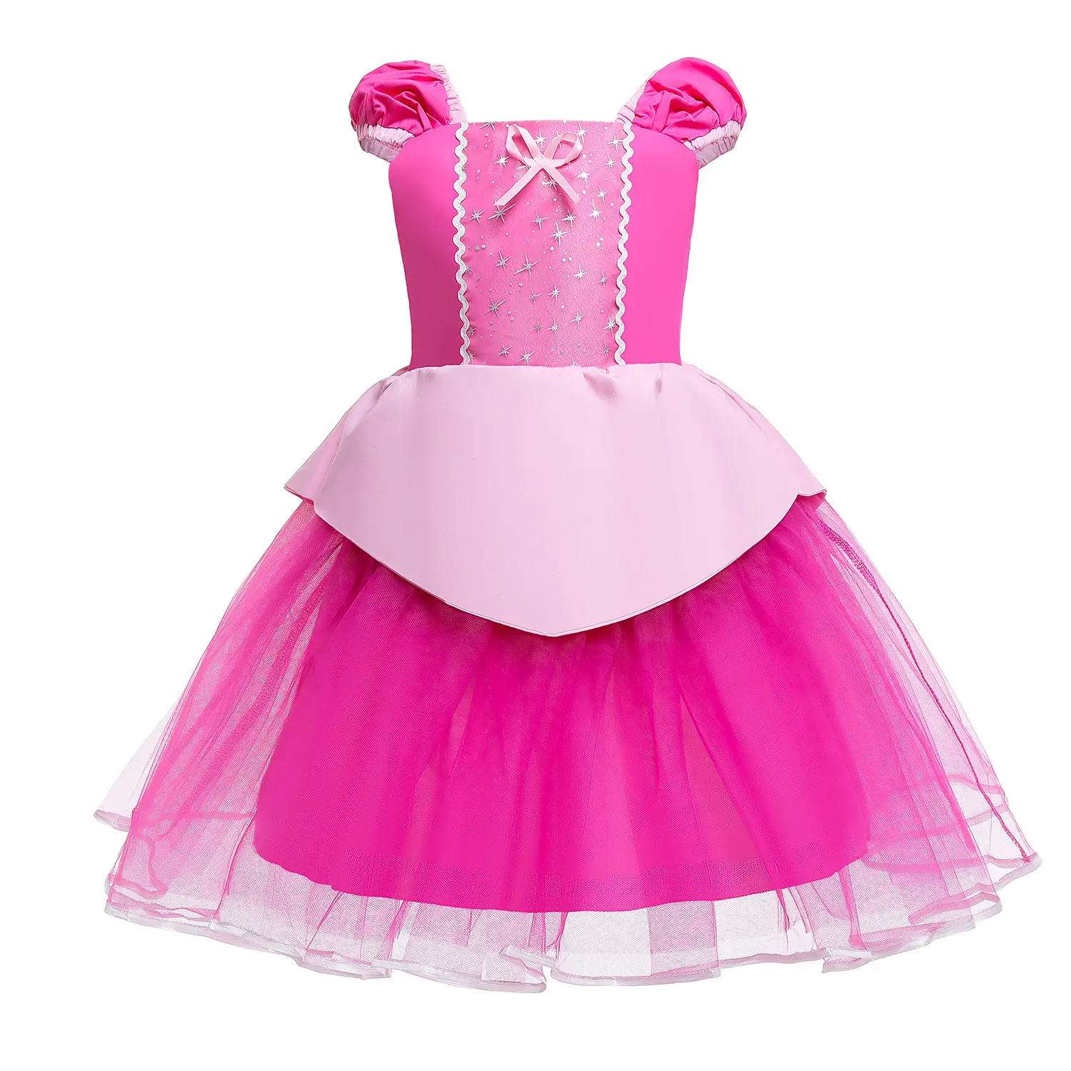 Pink Cotton Princess Dress for Girls Summer 2018 — feature 13