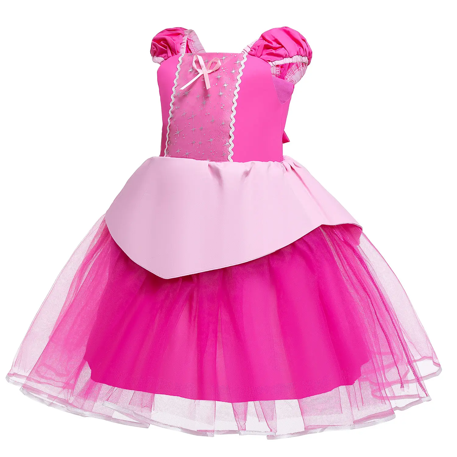 Pink Cotton Princess Dress for Girls Summer 2018 — feature 15