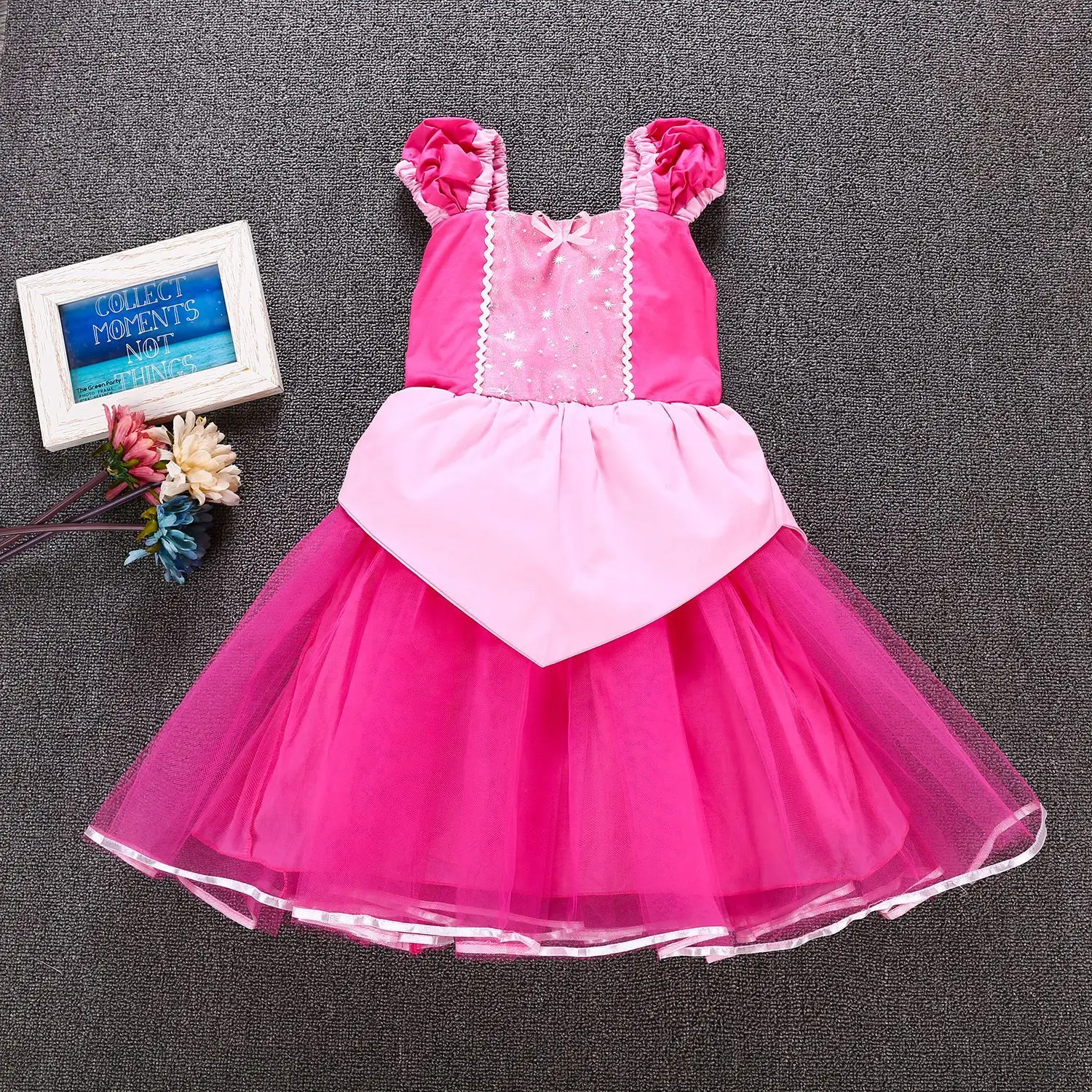 Pink Cotton Princess Dress for Girls Summer 2018 — feature 4