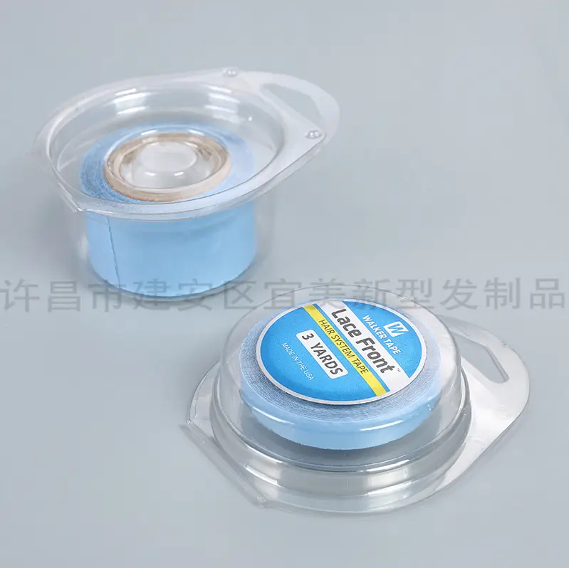 Blue Lace Front Support Tape for Hair Replacement Blocks - Image 7