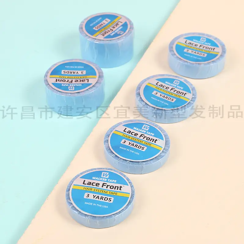 Blue Lace Front Support Tape for Hair Replacement Blocks — feature 8