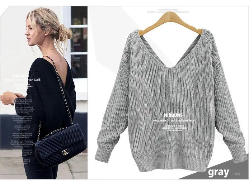 Women's Maroon Knitted Long Sleeve Sweater with Twist — feature 7