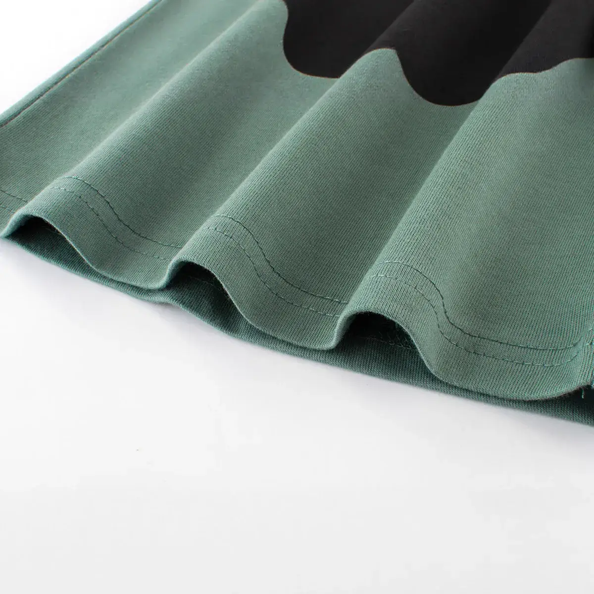 Kids Long Sleeve T-Shirt Cartoon Car Green Grey