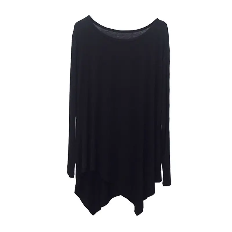 Women Black Loose T-Shirt Medium Size