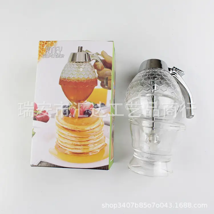 Acrylic Honey Jar Dispenser with Screw - Image 2