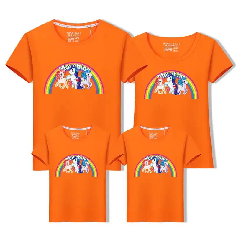 Unicorn Family T-Straps Turquoise Cotton Summer Wear - Image 9