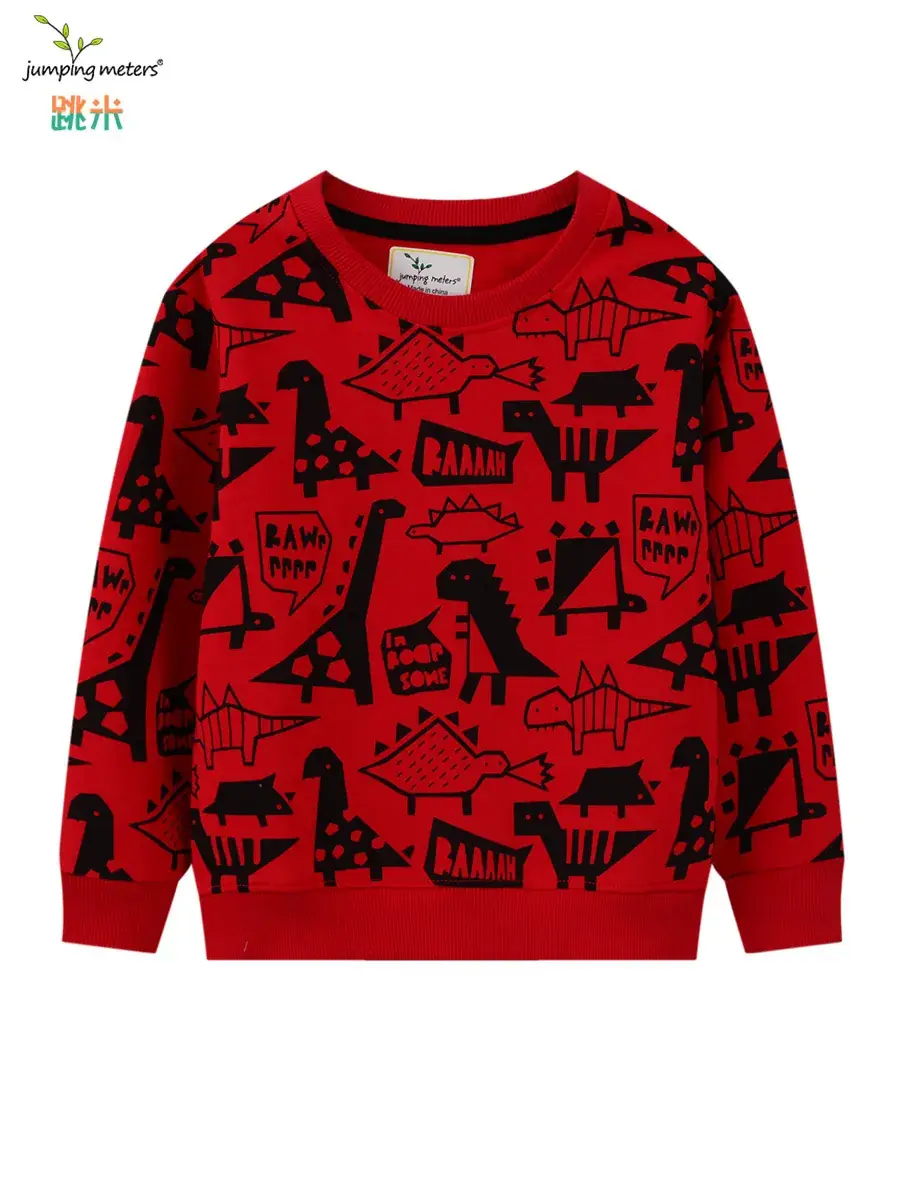 Red Graphic Sweatpants for Boys Spring Autumn Long Sleeve - Image 4