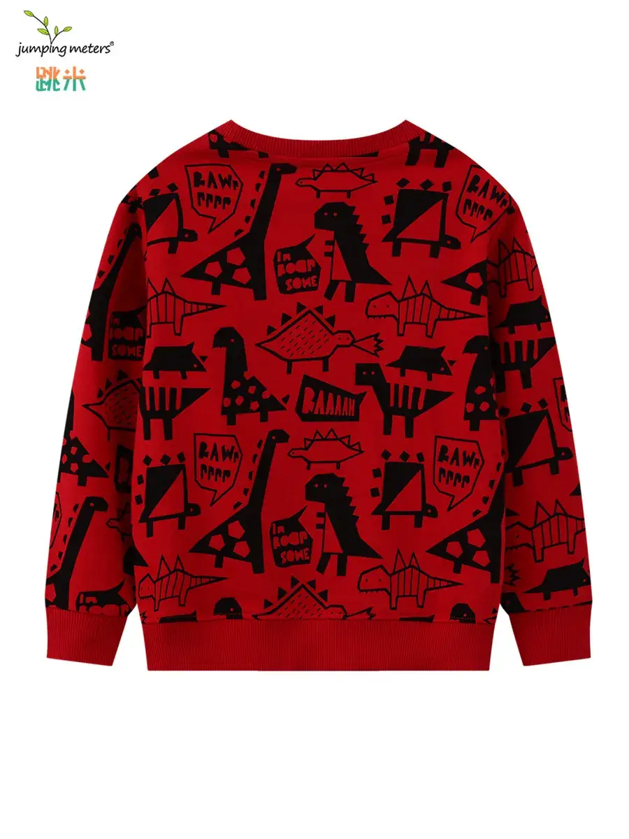 Red Graphic Sweatpants for Boys Spring Autumn Long Sleeve - Image 5