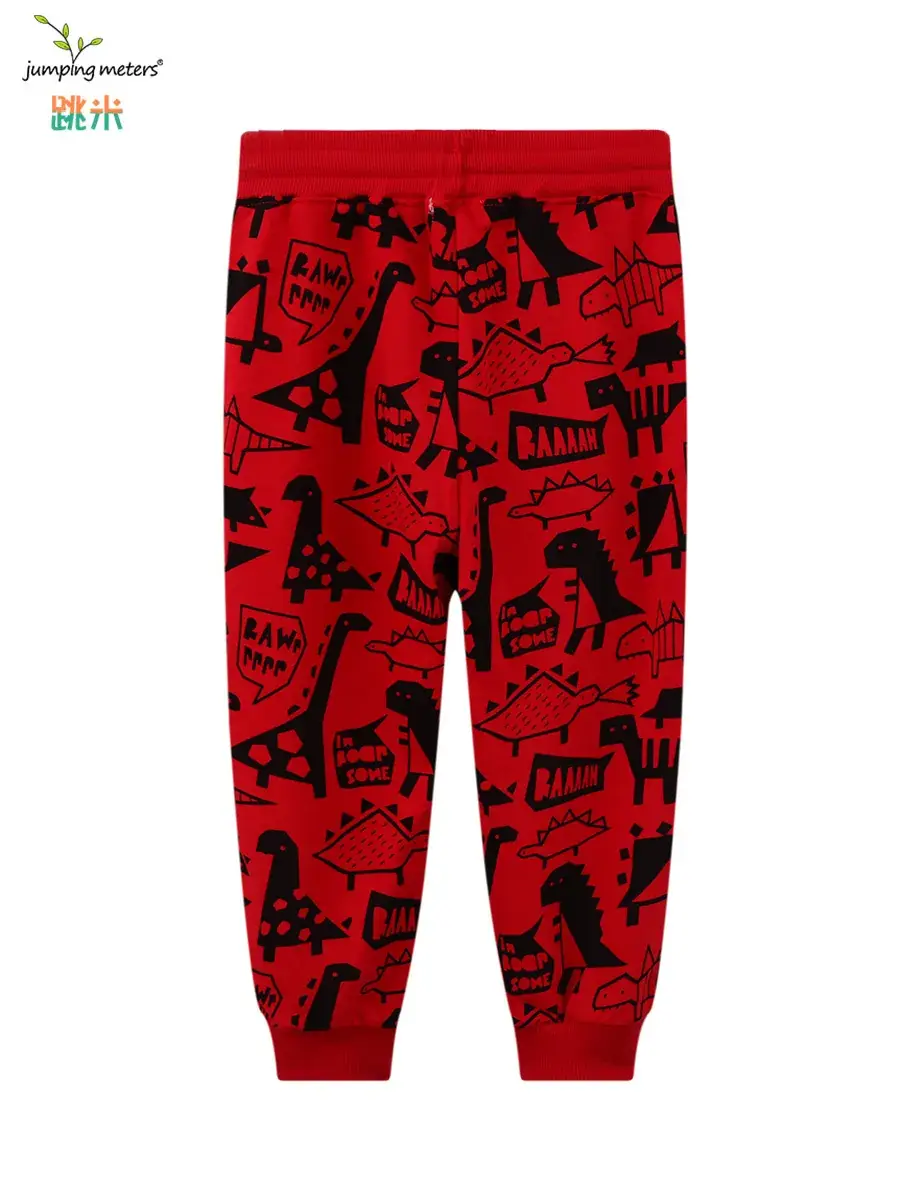 Red Graphic Sweatpants for Boys Spring Autumn Long Sleeve - Image 6