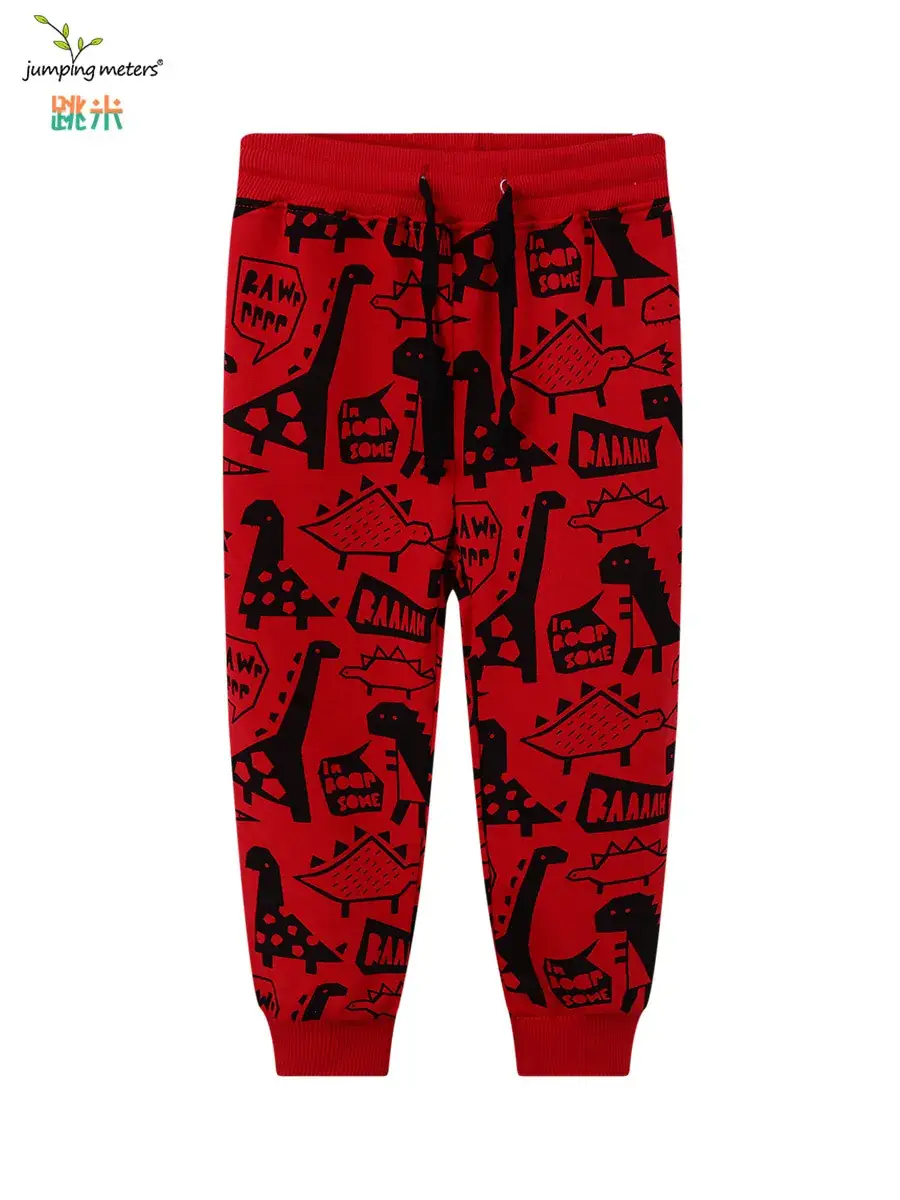 Red Graphic Sweatpants for Boys Spring Autumn Long Sleeve - Image 7