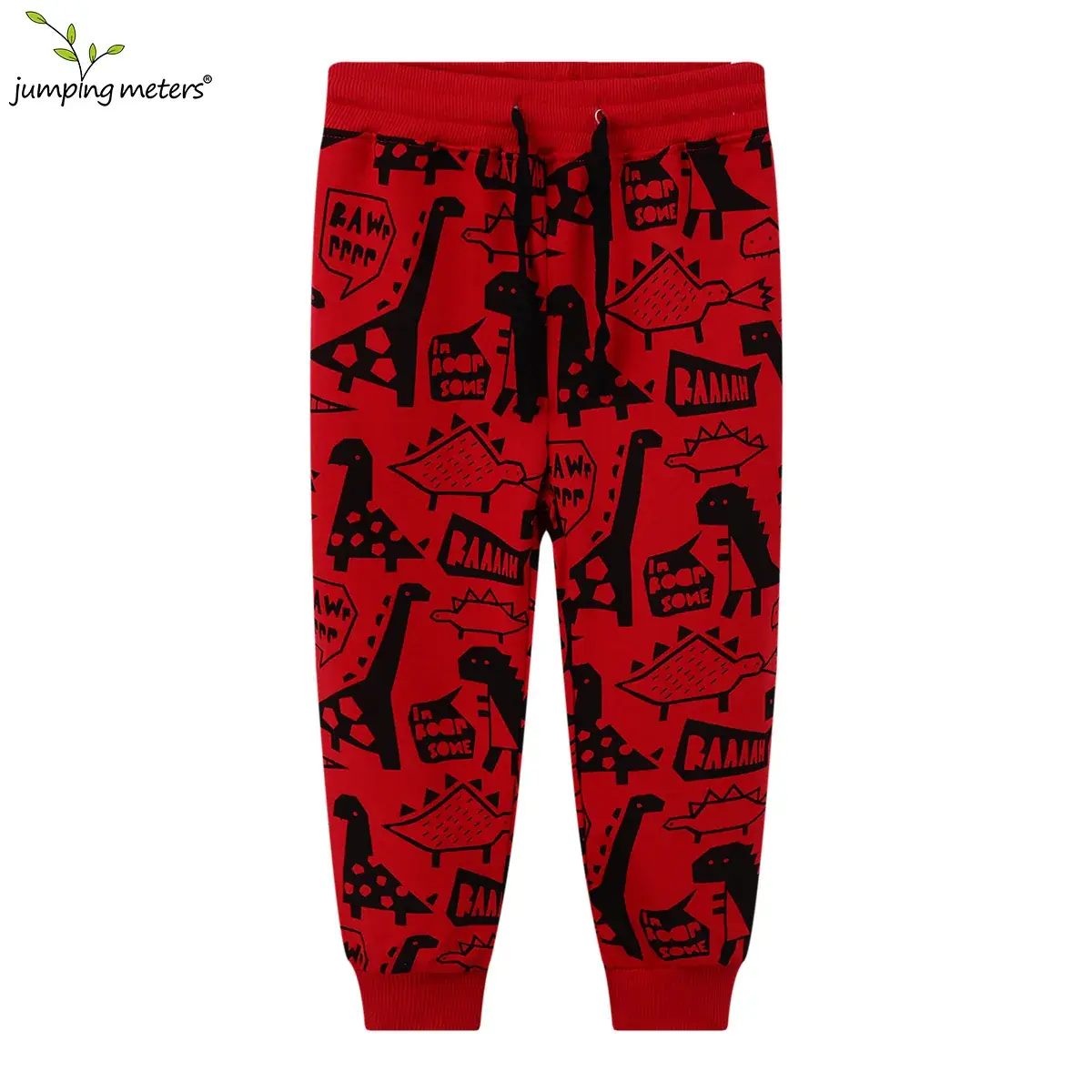Red Graphic Sweatpants for Boys Spring Autumn Long Sleeve - Image 2