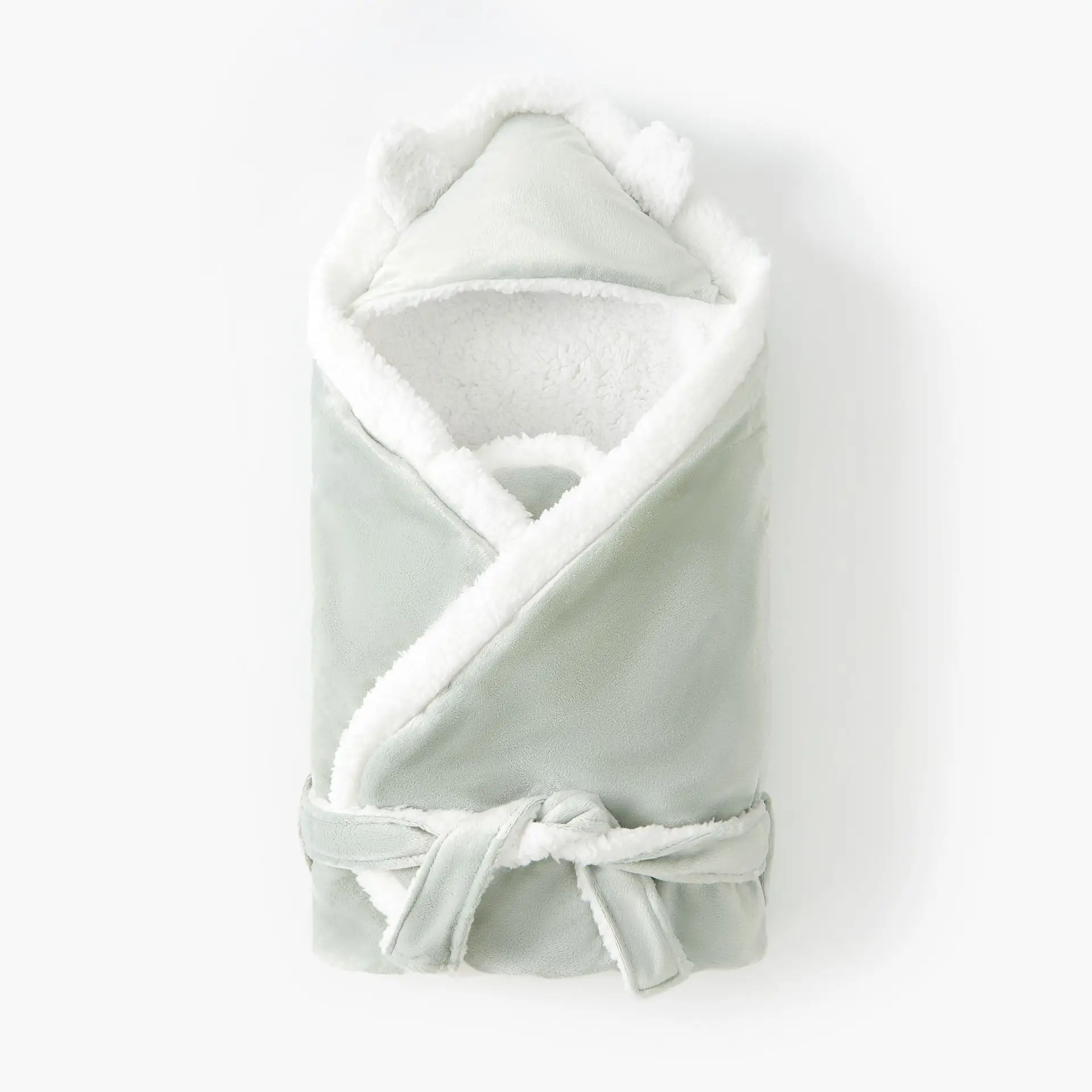 Pink Cloud Baby Swaddle Blanket with Lamination - Image 5