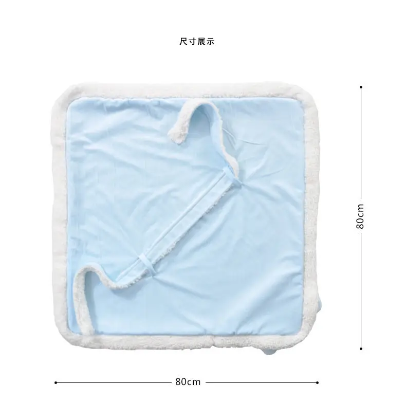 Pink Cloud Baby Swaddle Blanket with Lamination — feature 6
