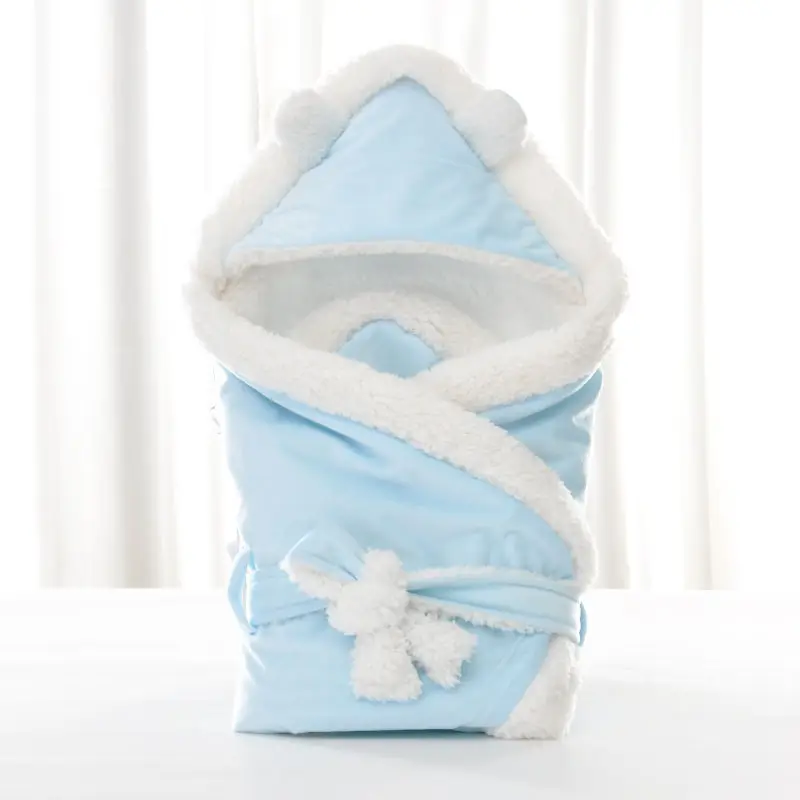 Pink Cloud Baby Swaddle Blanket with Lamination - Image 2